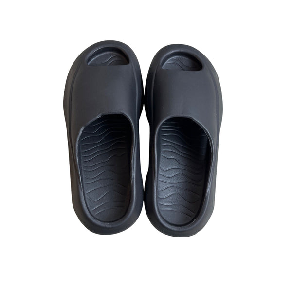 Unbranded Women's Black Rubber Slippers Sz 42-43