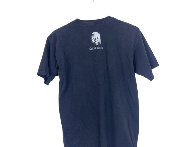 Christophers Big Black Bigger Mens Black Graphic T-Shirt 100% Cotton Short Sleeve Size M