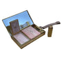 Vintage Evans Gold Tone Woven Design With Mirror & Lipstick Holder Makeup Case