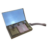Vintage Evans Gold Tone Woven Design With Mirror & Lipstick Holder Makeup Case