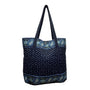 Vera Bradley Paisley Quilted With Long Straps Blue Floral Design Tote Bag