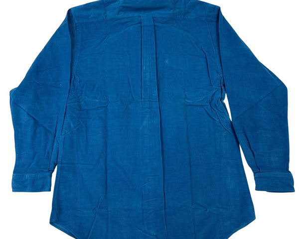 John Ashford Sport Blue Corduroy Button-Down Long Sleeve Shirt Size M - New