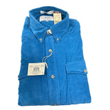 John Ashford Sport Blue Corduroy Button-Down Long Sleeve Shirt Size M - New
