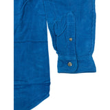 John Ashford Sport Blue Corduroy Button-Down Long Sleeve Shirt Size M - New