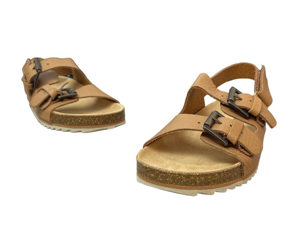 Zara Youth Girl's Tan Brown Strapped Sandals Sz 29 (11.5 US) - NWOB