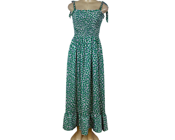 Summersalt Women's Green Polka Dot Sleeveless Maxi Dress Sz M - New