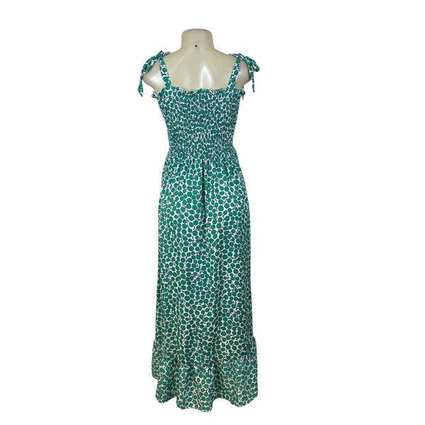 Summersalt Women's Green Polka Dot Sleeveless Maxi Dress Sz M - New