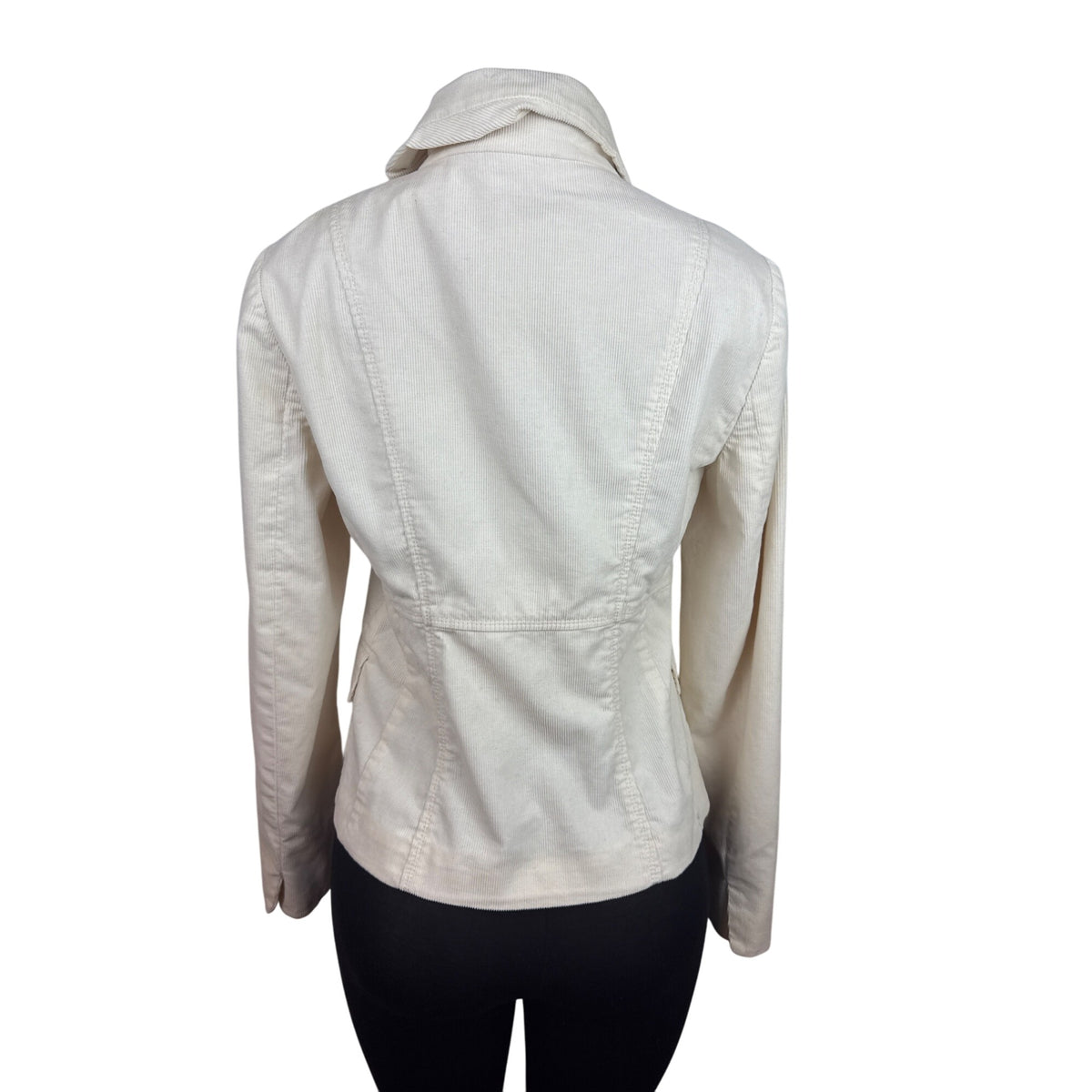J.Crew Women's Ivory Corduroy Jacket Size 8