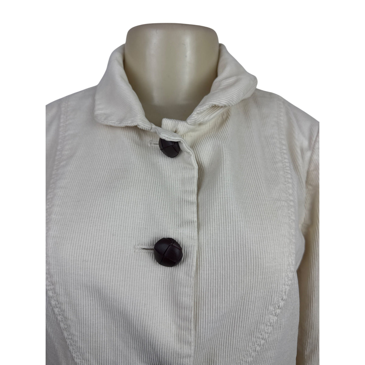 J.Crew Women's Ivory Corduroy Jacket Size 8