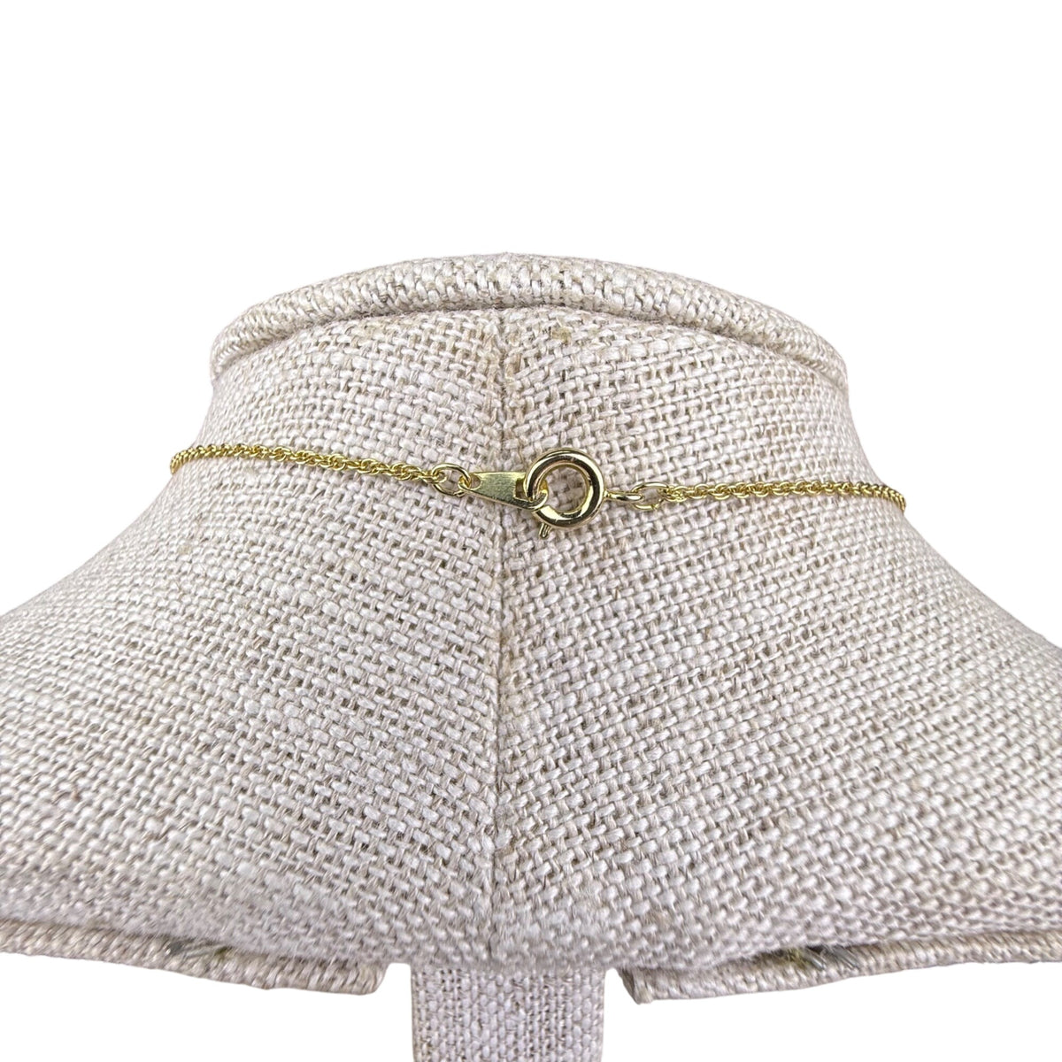 Genuine Crystal Gold Tone Heart Pendant Necklace Chain Elegant RC CN Marked