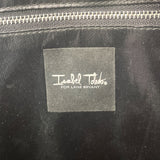 Isabel Toledo Black Patent With Face Artwork & Designer Signature Tote Bag Sz L