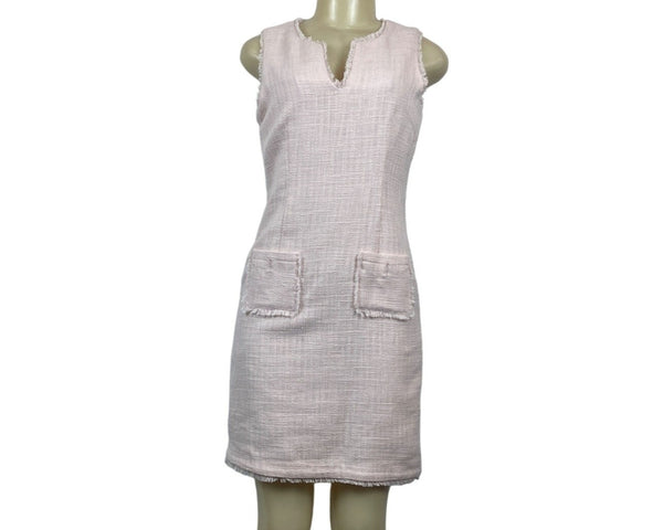 Karl Lagerfeld Women's Pink Tweed Dress Size 4
