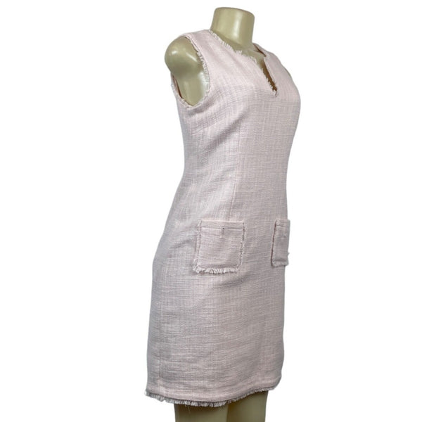 Karl Lagerfeld Women's Pink Tweed Dress Size 4