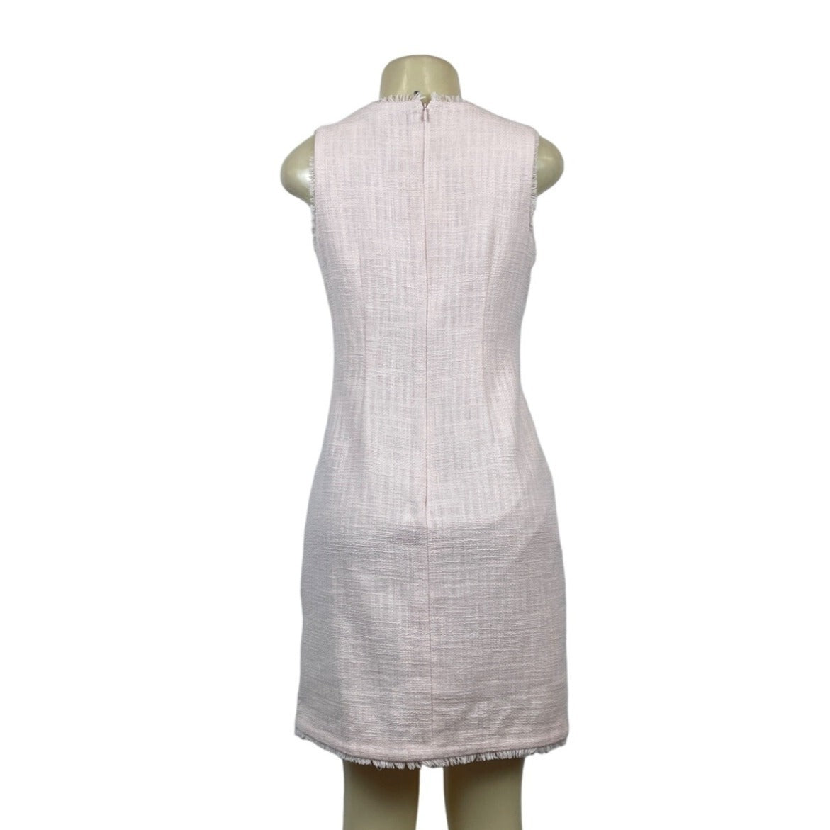 Karl Lagerfeld Women's Pink Tweed Dress Size 4