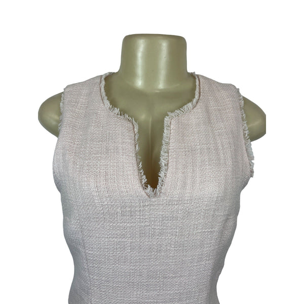 Karl Lagerfeld Women's Pink Tweed Dress Size 4