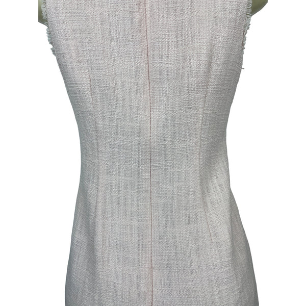 Karl Lagerfeld Women's Pink Tweed Dress Size 4