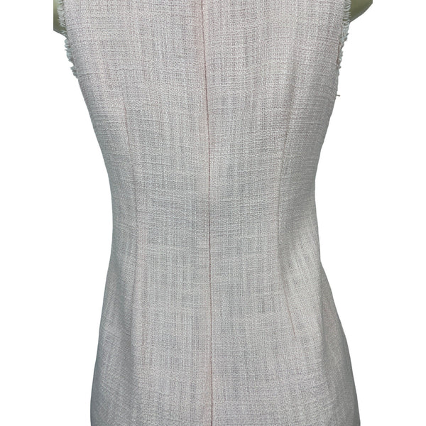 Karl Lagerfeld Women's Pink Tweed Dress Size 4