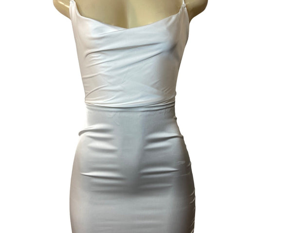 Fashion Nova Women's White Bodycon Dress Sz XS - NWT