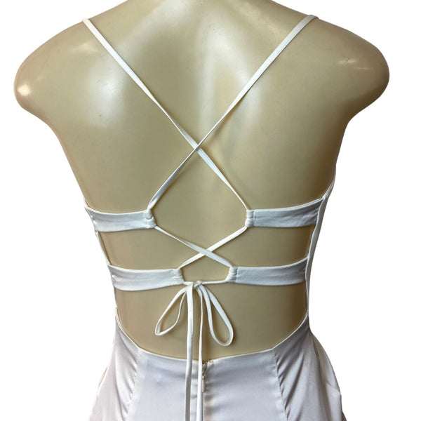 Fashion Nova Women's White Bodycon Dress Sz XS - NWT