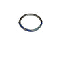 Blue & Silver Womens Hinged Bangle Bracelet With Sparkling Gradient Rhinestones