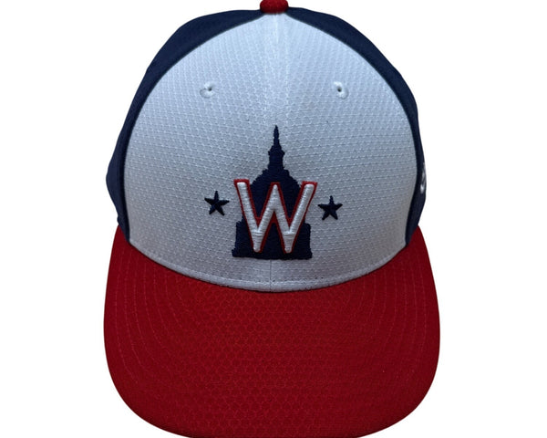 New Era Washington Nationals 59FIFTY Fitted Cap Size 7 1/8 Red White & Blue