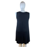 Terra & Sky Women's Black Sleeveless & Flowy A-Line Mini Dress Sz 1X - New