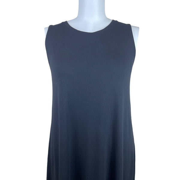 Terra & Sky Women's Black Sleeveless & Flowy A-Line Mini Dress Sz 1X - New
