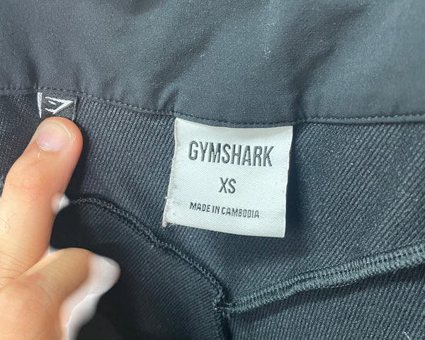 Gymshark Womens Black Lightweight Joggers Stretch Adjustable Cuffs XS Activewear