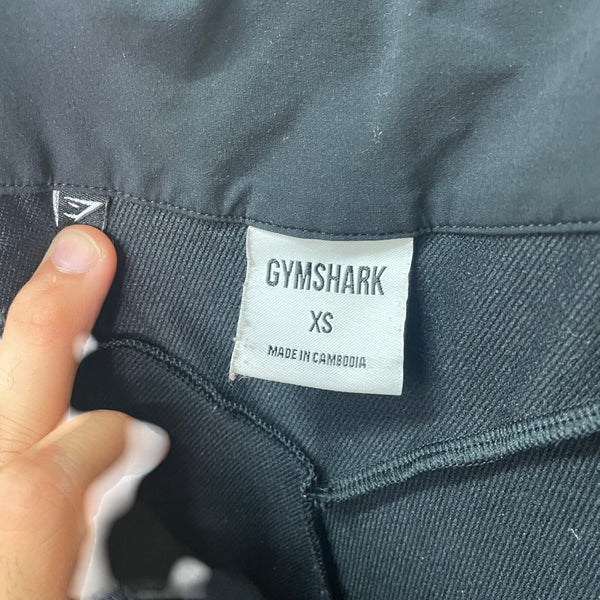 Gymshark Womens Black Lightweight Joggers Stretch Adjustable Cuffs XS Activewear