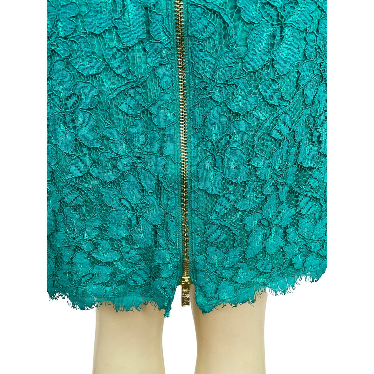 Diane Von Furstenberg Women’s Green Lace 3/4 Sleeve Cocktail Dress Size 12