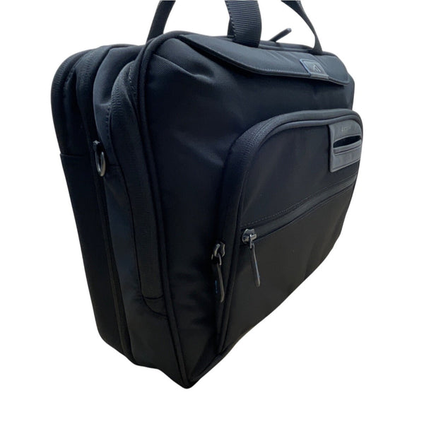 Brenthaven Black Nylon Elliot Business Essentials Laptop Briefcase Bag Sz L