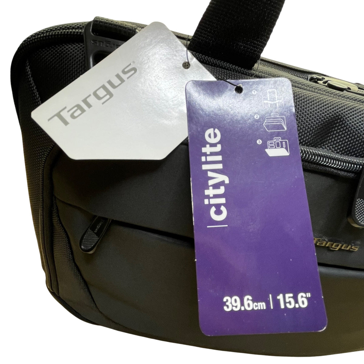 Targus Black Nylon With Handles & Shoulder Strap CityLite Laptop Briefcase 15.6"