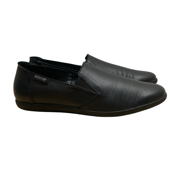 Mephisto Korie Womens Black Leather Soft-Air Technology Slip-On Shoes Size 9