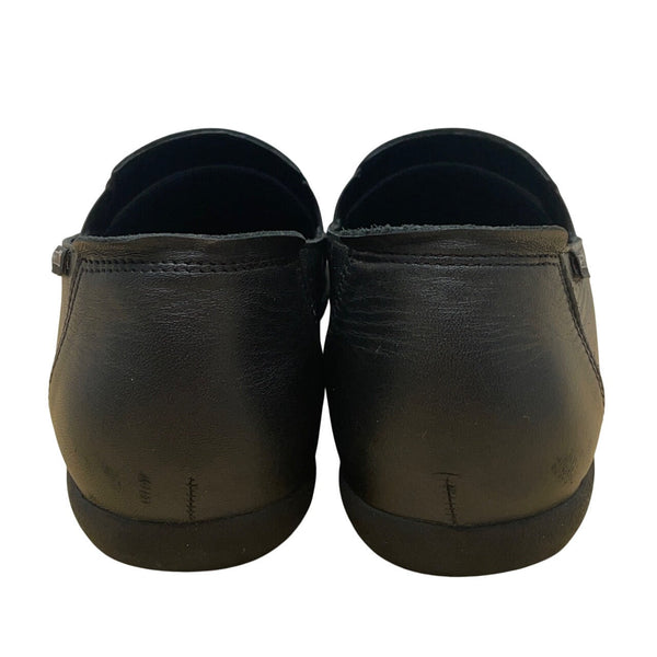 Mephisto Korie Womens Black Leather Soft-Air Technology Slip-On Shoes Size 9