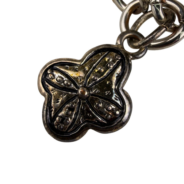 Colorful Dichroic Glass & Metal Bracelet Abstract Charm Design Adjustable