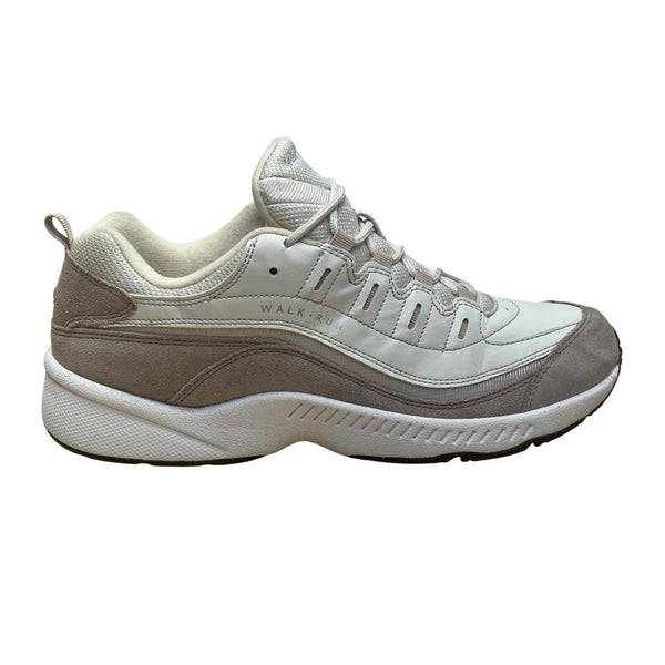 Easy Spirit Women’s Beige & White Leather Walk Run Seromy Sneakers Size 10N