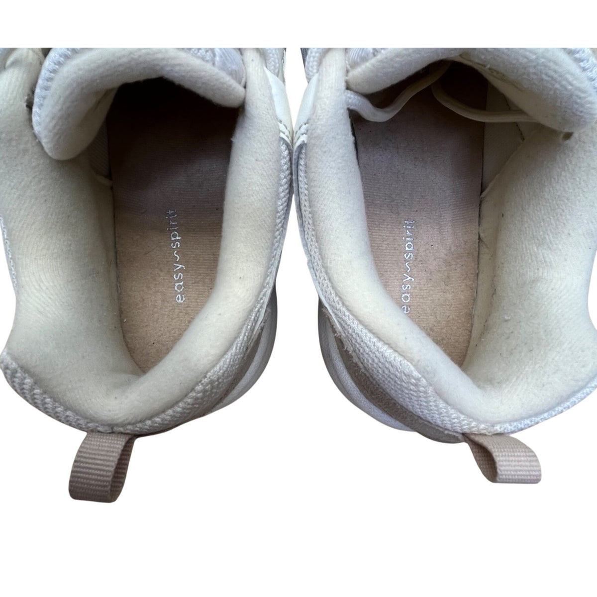 Easy Spirit Women’s Beige & White Leather Walk Run Seromy Sneakers Size 10N