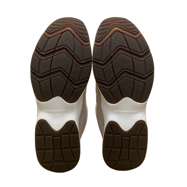 Easy Spirit Women’s Beige & White Leather Walk Run Seromy Sneakers Size 10N