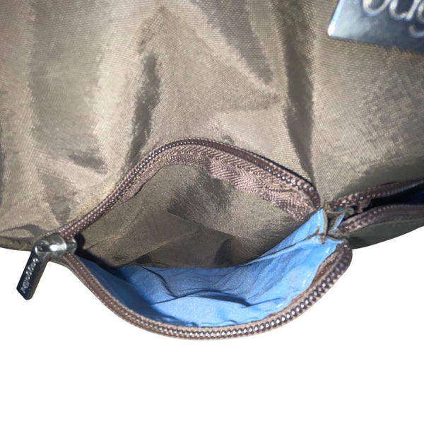 Baggallini Women’s Brown Nylon Adjustable Strap Travel Organizer Crossbody Bag