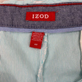 Izod Mens Classic Fit Striped Stretch Shorts 10.5