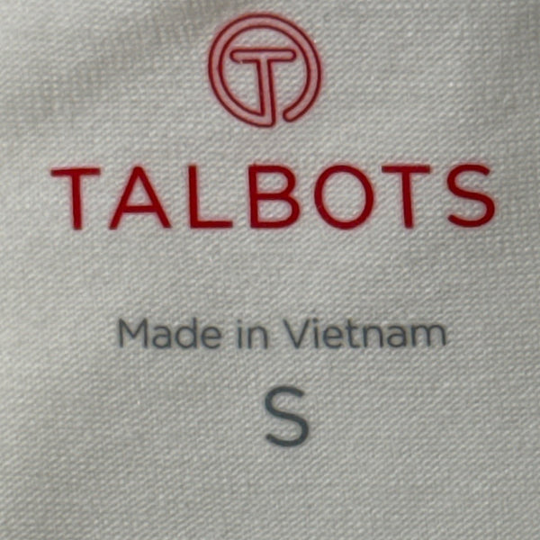 Talbots Women's Long Sleeve White Crewneck Top Cotton Blend Size S - New