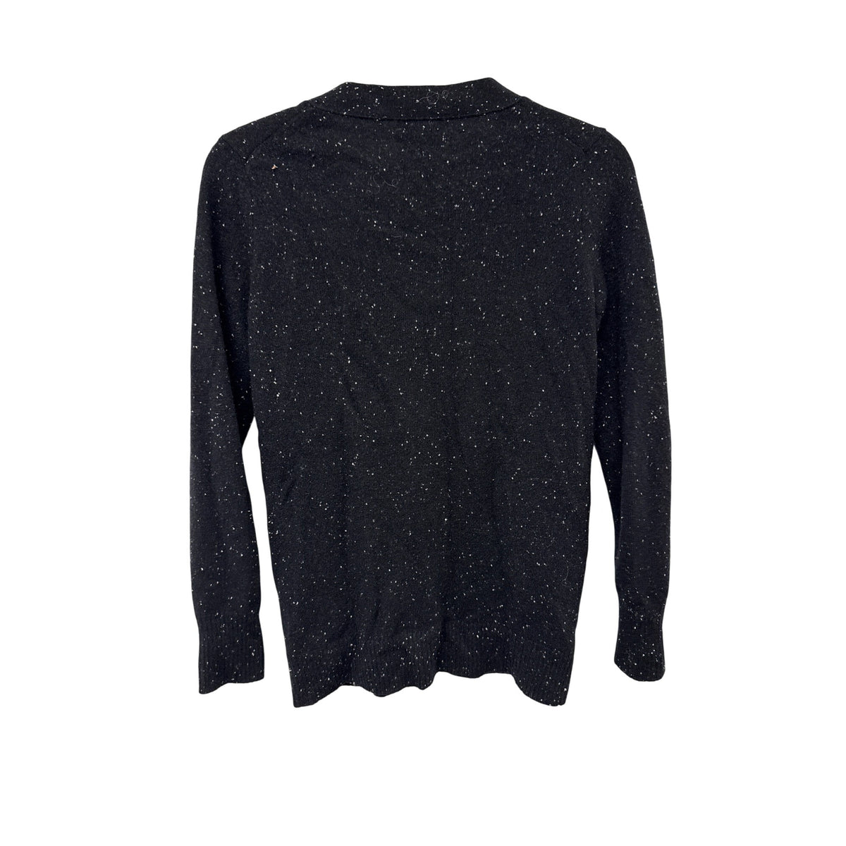 C By Bloomingdale’s Women’s Black 2-Ply Cashmere Button-Down Cardigan Sweater Medium