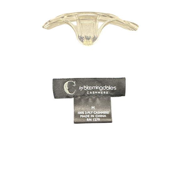 C By Bloomingdale’s Women’s Black 2-Ply Cashmere Button-Down Cardigan Sweater Medium