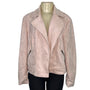 Philosophy Pink Faux Leather Moto Jacket Womens Size XL
