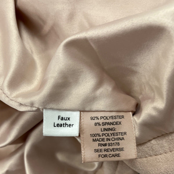 Philosophy Pink Faux Leather Moto Jacket Womens Size XL