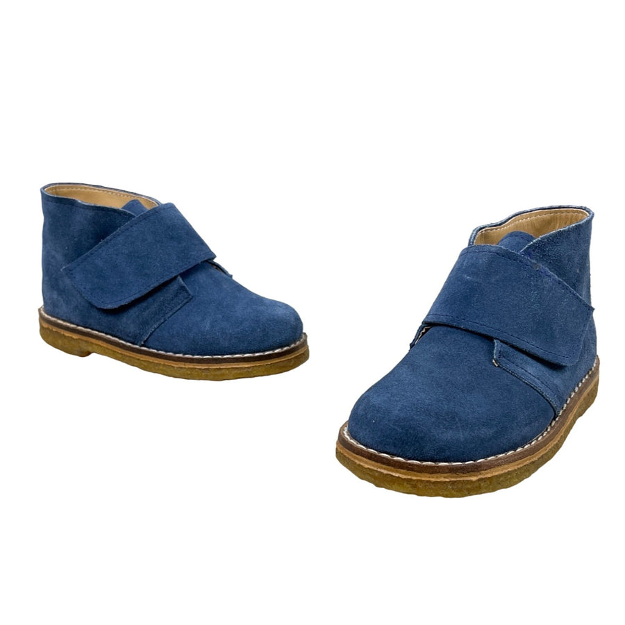 Baby Cottons Youth Boy's Blue Suede Chuka Boots Sz 26 - NWOB