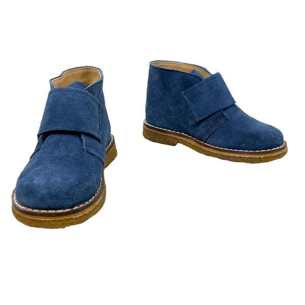 Baby Cottons Youth Boy's Blue Suede Chuka Boots Sz 26 - NWOB
