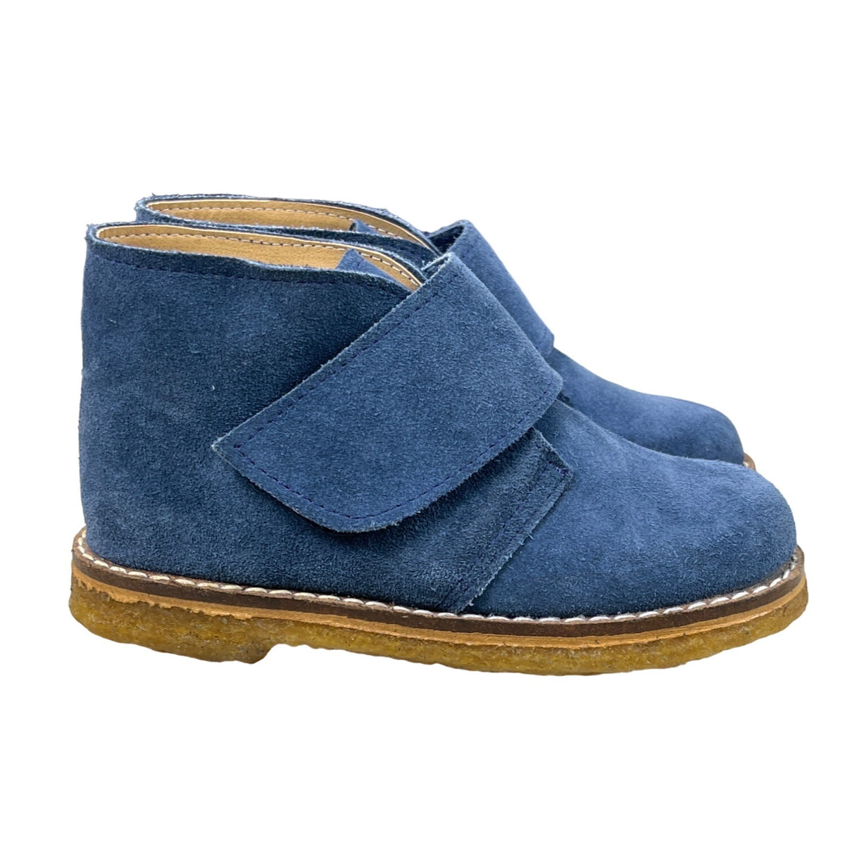 Baby Cottons Youth Boy's Blue Suede Chuka Boots Sz 26 - NWOB