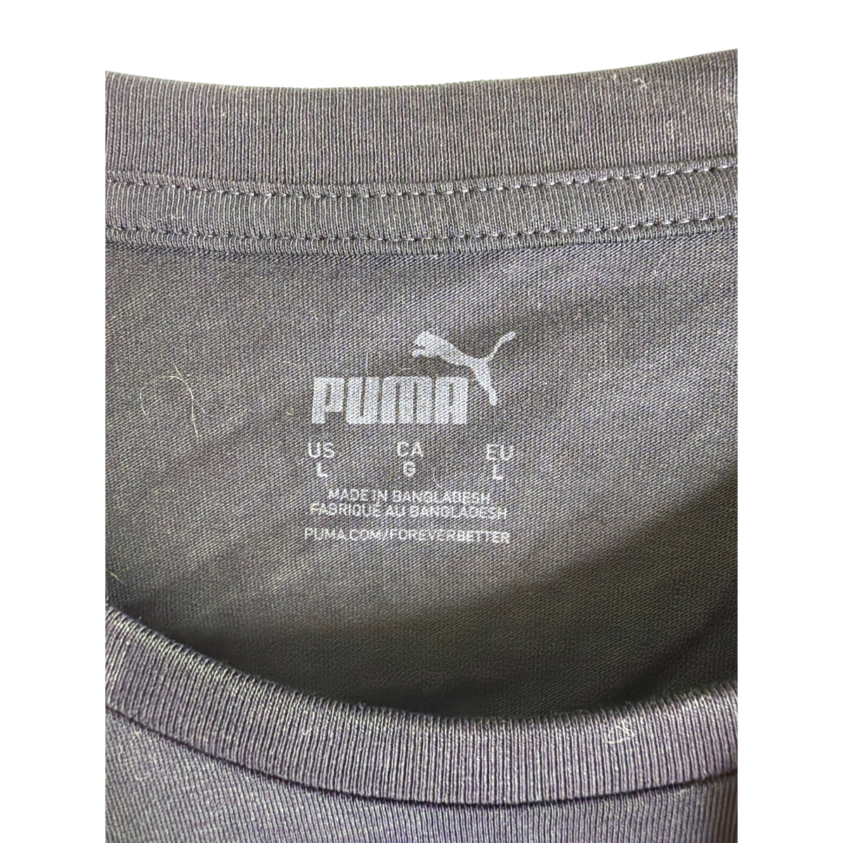 Puma Mens Black/Red Cotton Slope Tee Short Sleeve Casual Graphic T-Shirt Size Large