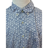 Jos. A. Bank Mens Blue Short-Sleeve Shirt With Tailored Fit Size M - New
